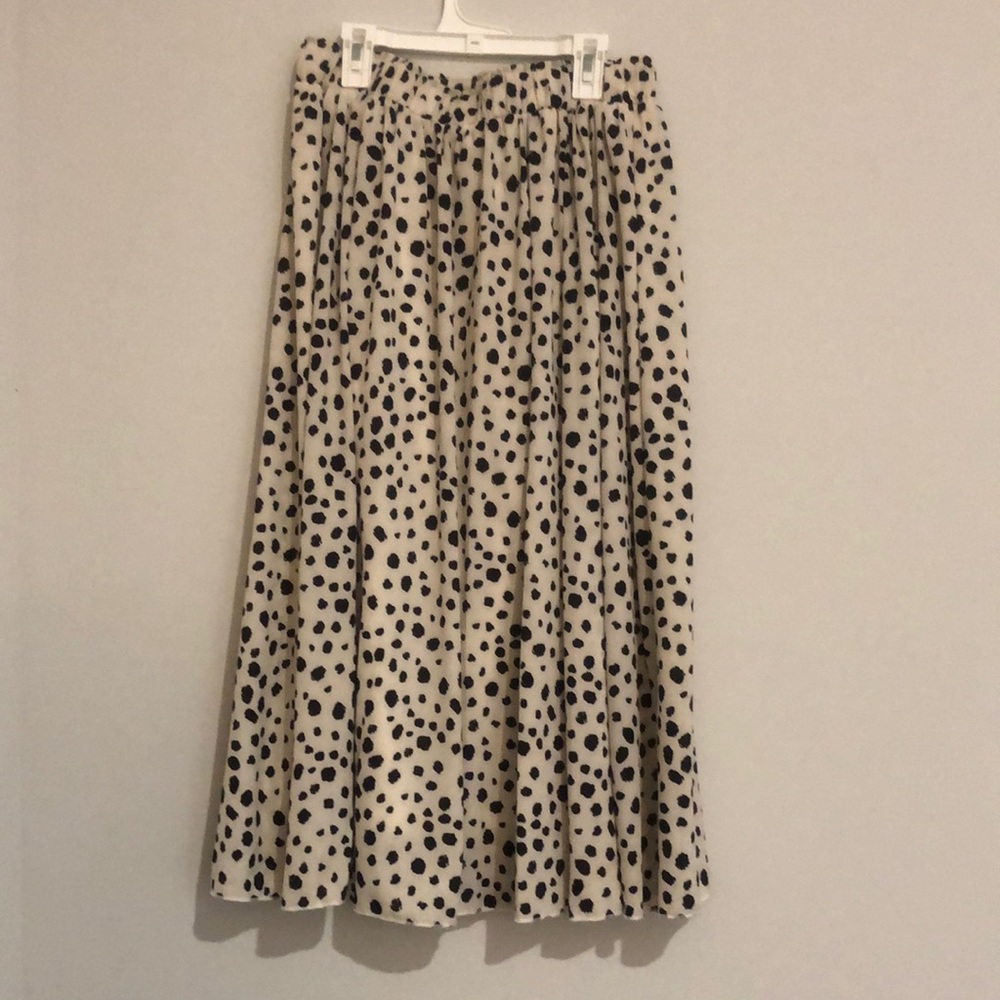 Flowy Polka Dot Midi Skirt :)